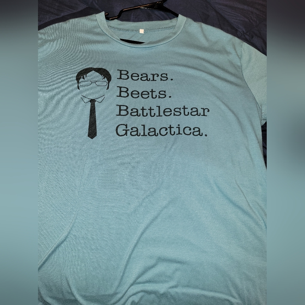 Schrute Officr Beets Bear Battlestar Unisex Tshirt 2xl